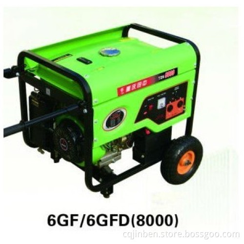 Tianzhong Good Quality 6000W Rated Power Heavy Duty Gasoline Generator